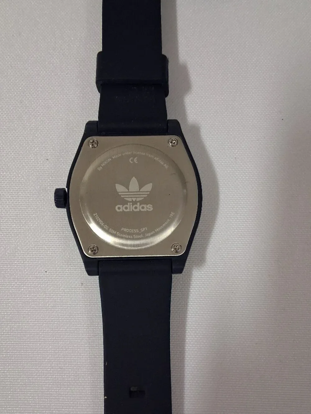 Adidas Men's Process SP1 Navy Dial Navy Rubber Watch – Model Z10 2904-00 NWT
